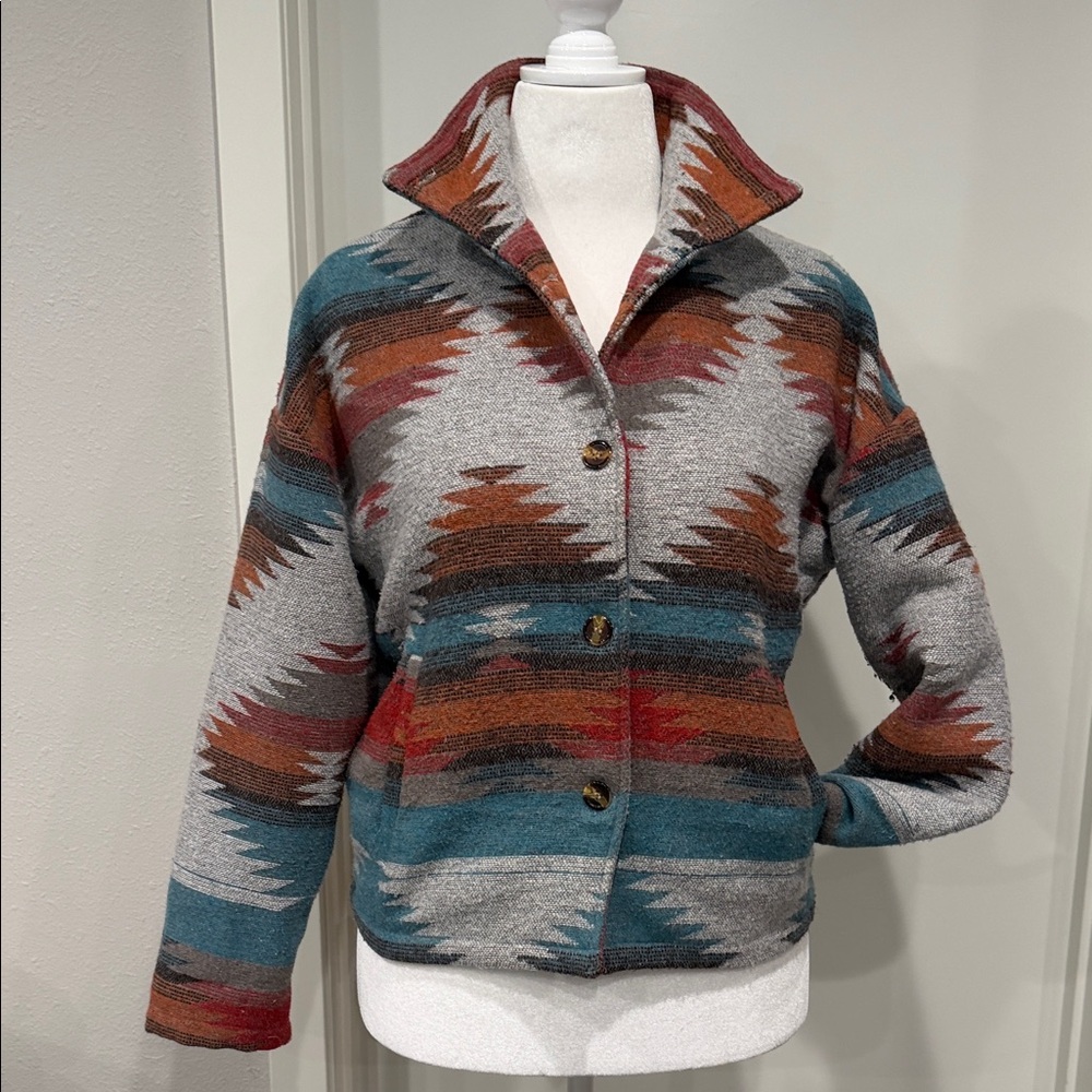 Multicolor Patterned Utility Jacket - image 1